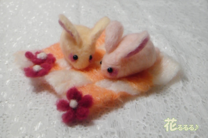 ピンクのうさぎ